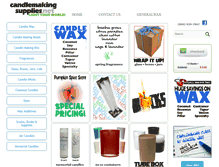 Tablet Screenshot of candlemakingsupplies.net